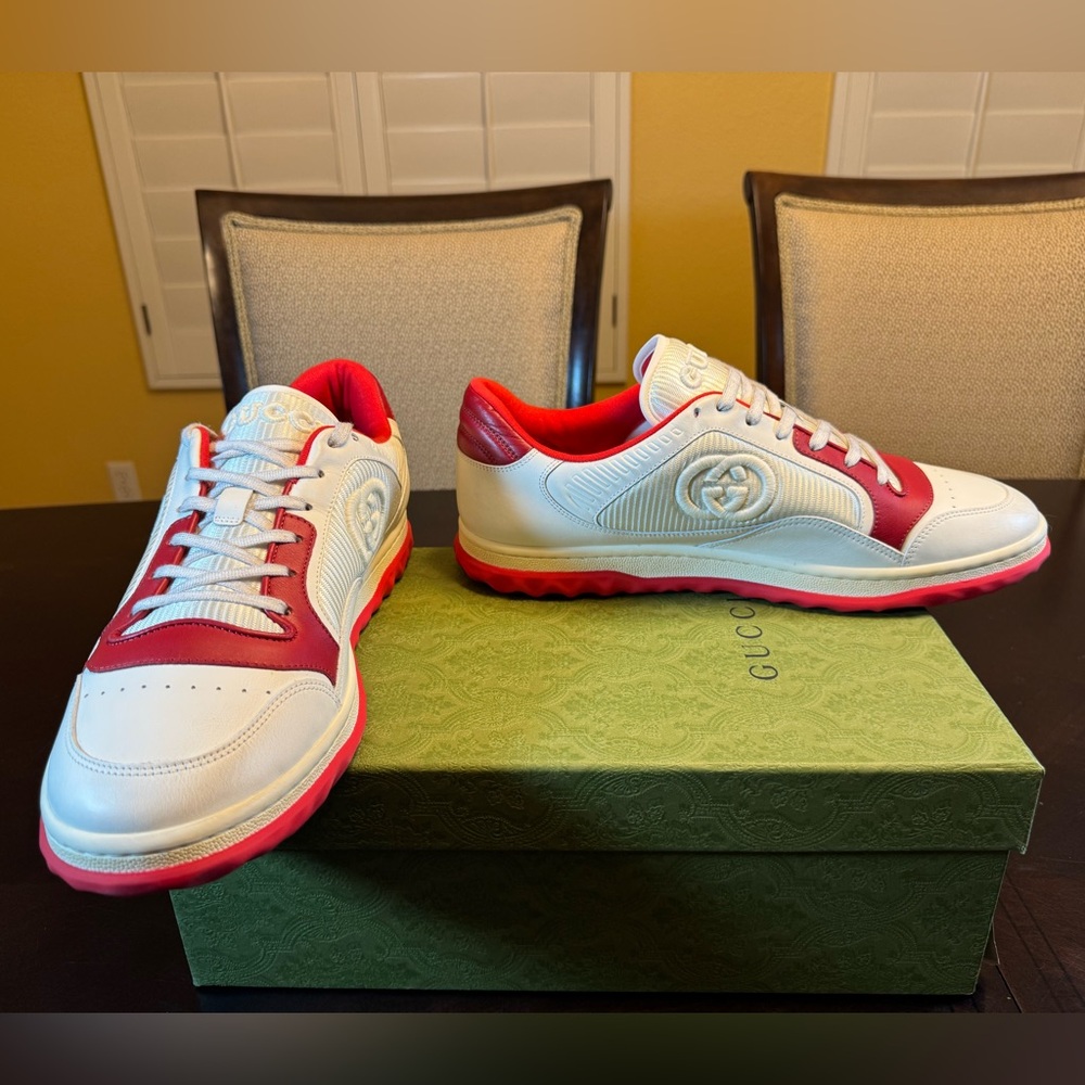 Gucci White and Red Sneakers - Picture 8 of 15